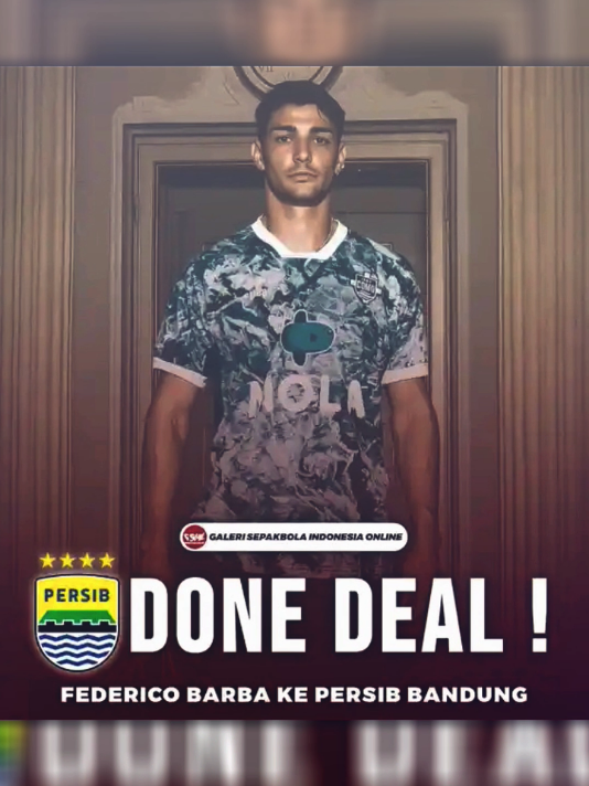 𝗗𝗢𝗡𝗘 𝗗𝗘𝗔𝗟 ‼️ Persib telah amankan Federico Barba (CB/31/🇮🇹) yang sebelumnya memperkuat FC Sion 🇨🇭 Persib berhasil mengalahkan Avellino (Serie B 🇮🇹) yang sejak 2 bulan lalu sudah mengincarnya Bek Italia tersebut memiliki catatan 108 match di Serie A 🇮🇹  #persib #Rumors #federicobarba #briliga1 #fyp 
