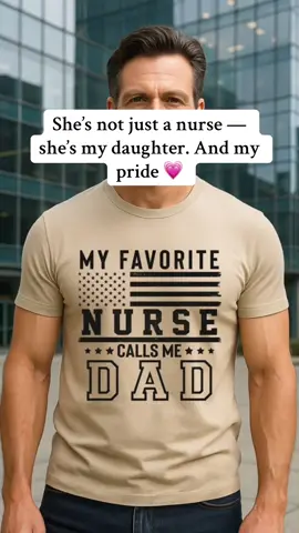 He raised her with heart — now she heals them🔥 #viral #fypシ゚viral #tiktokshop #viraltshirt #tshirt #nurse #nurselife #nurseshirt #nursesoftiktok #nursepride #nursestrong #nursehumor #callmedad #giftforhim #giftfordad #dadgift #dadnurse #dadshirt #dad #father #awesomenurse #proudnurse #prouddad #myfavoritenurse 