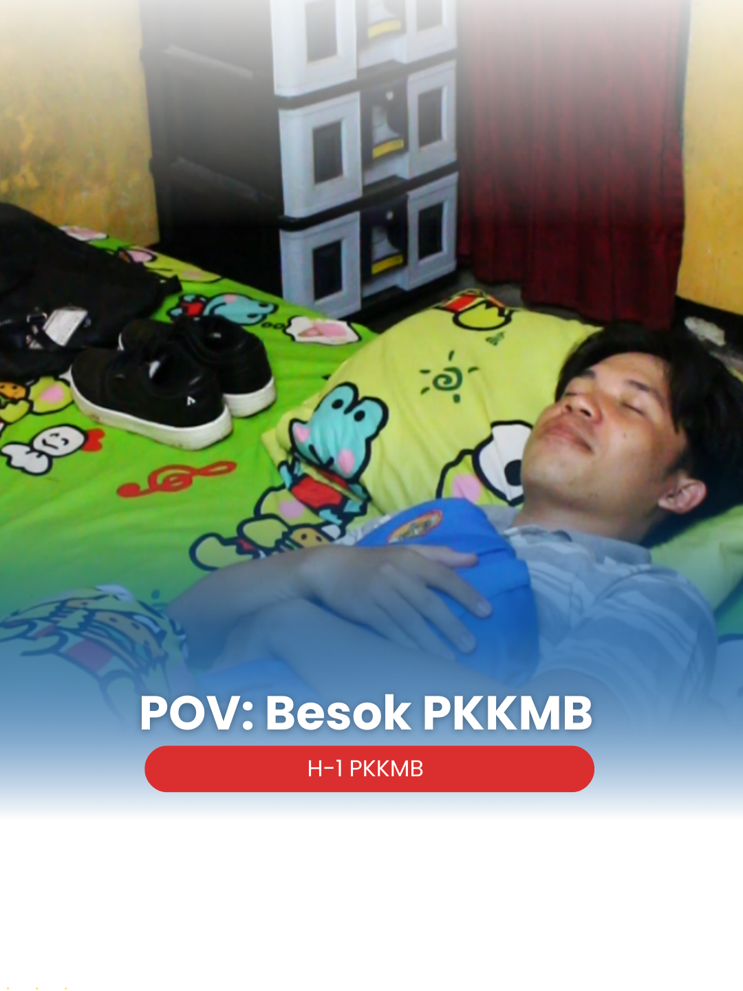 POV: Besok PKKMB 😳🎓 Mau tidur tapi mata tetep melek… Ga sabar buat ikut PKKMB besok 🔥✨ Siap-siap yaa, perjalanan jadi mahasiswa UNPAM resmi dimulai besok 🚀💛 #pmbunpam #universitaspamulang #UNPAM #PKKMB #POV