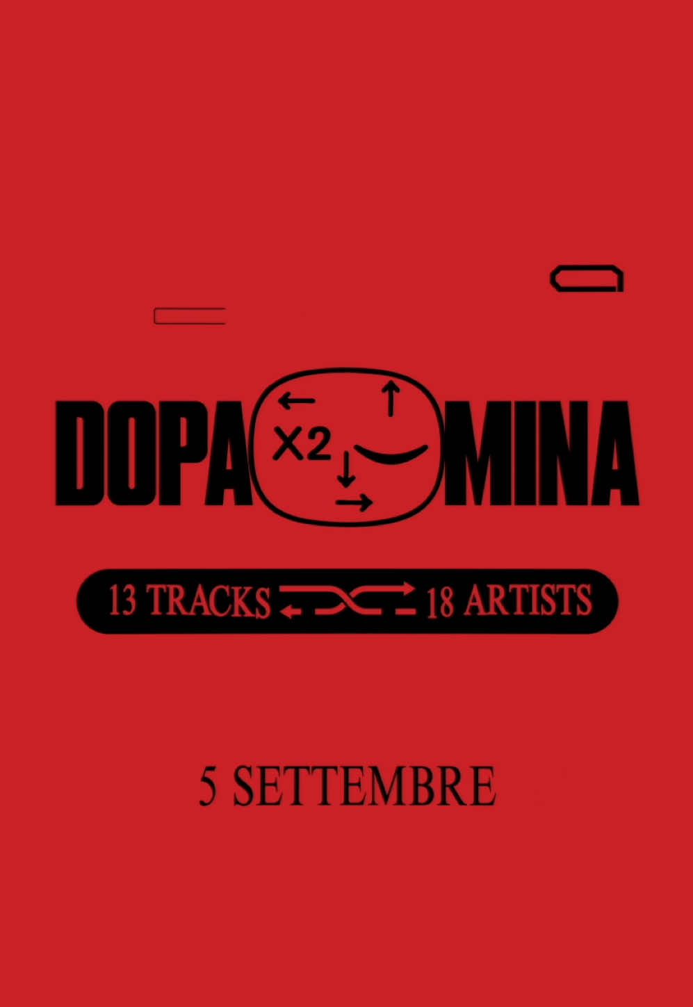 Questi sono gli artisti che ho voluto nel mio secondo album. Sentivo il bisogno di lavorare sia con amici storici che con persone con cui non avevo mai collaborato per creare qualcosa di unico, un progetto che riflette un nuovo sound e percorre nuove strade. Senza di loro il viaggio di DOPAMINA non sarebbe stato lo stesso. 5/09 🦋🦇