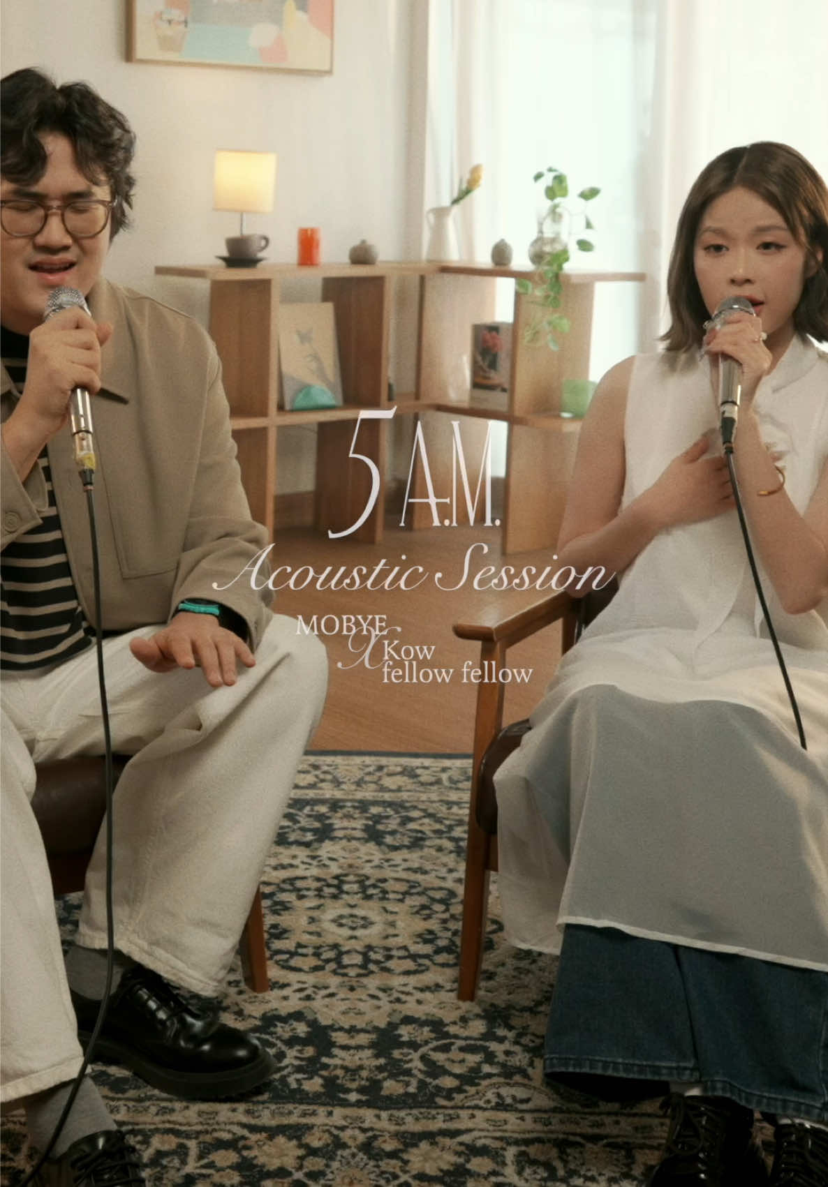 5 A.M. [Acoustic Session] — out now ⏰ Big thanks to @kowfellow kaa 🫶🏻 #5AM_MOBYE #MOBYE #Kowfellowfellow #LOVEiSENTERTAINMENT