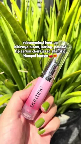 Bibir hitam dan pecah2, aku pakai lip serum cherry red skintific, nampol bgt nih🍒 #skintific #lipserum #bibirhitam #bibirpecahpecah #liptreatment  @Skintificid 