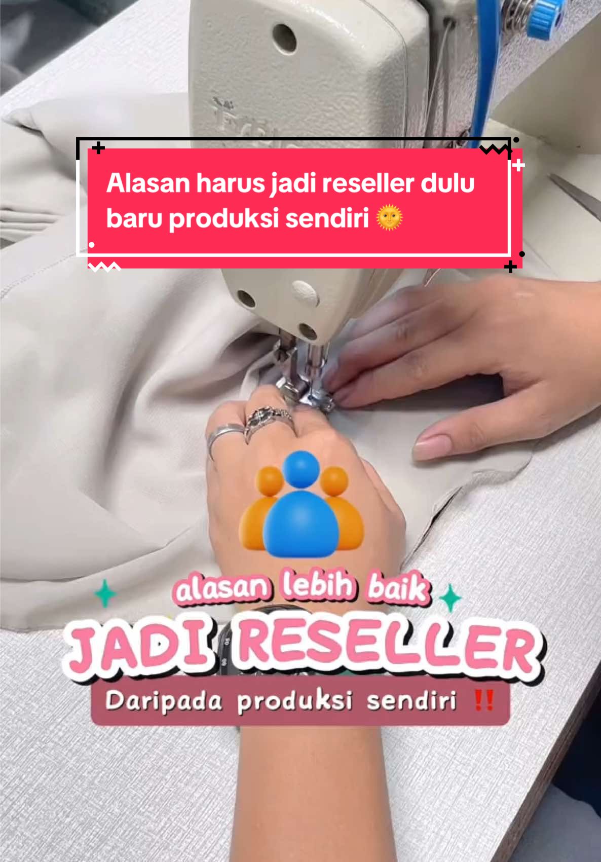 Ini alasan kenapa lebih baik jadi reseller daripada produksi sendiri‼️ #promomakangajian #reseller #branding 