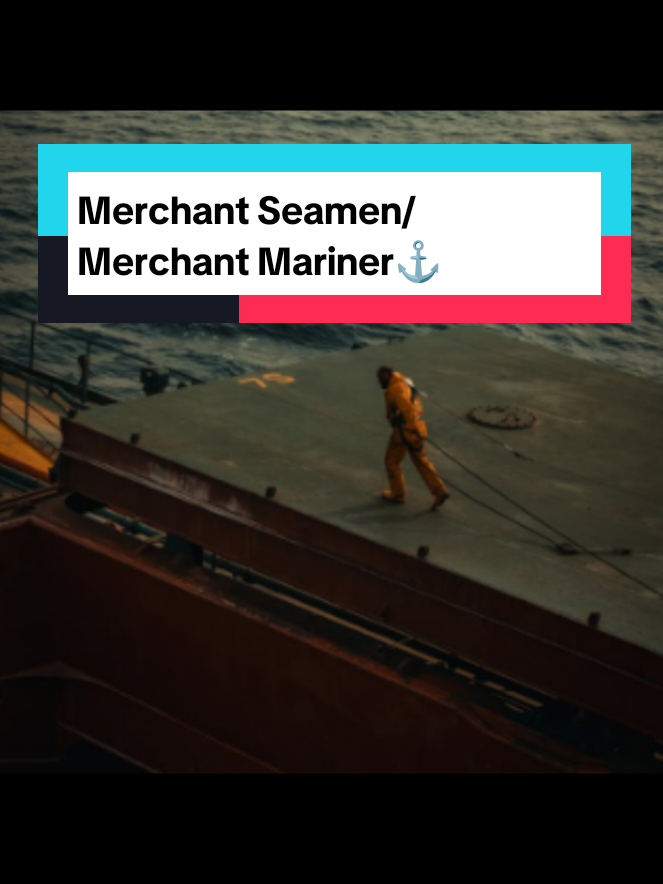 Don't be confused just by a name. A  Merchant Seamen and Merchant Mariner is the same. They are civilians working in the maritime industry. #merchantmariner  #merchantseaman #womanatsea  #sealife  #maritimeindustry 