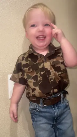 My rotten boy 💙🥹 #toddlersoftiktok #countryboy #momtok #camo #wranglers @BeauHunter 🦆🐗🦌 