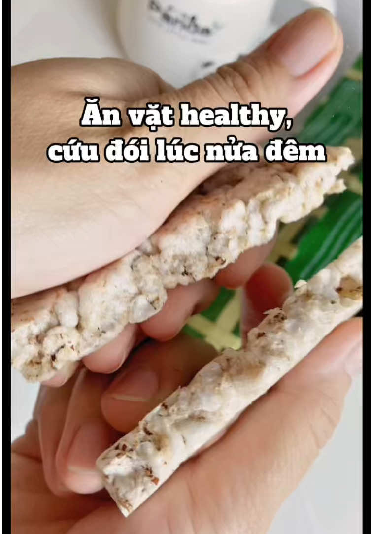 Bánh gạo lứt GUfoods - món ăn vặt healthy lúc nửa đêm ngon - rẻ - lành mạnh #hoakhanh114 #banhgaolutgufood #banhgaolut #gufoods #anvathealthy 