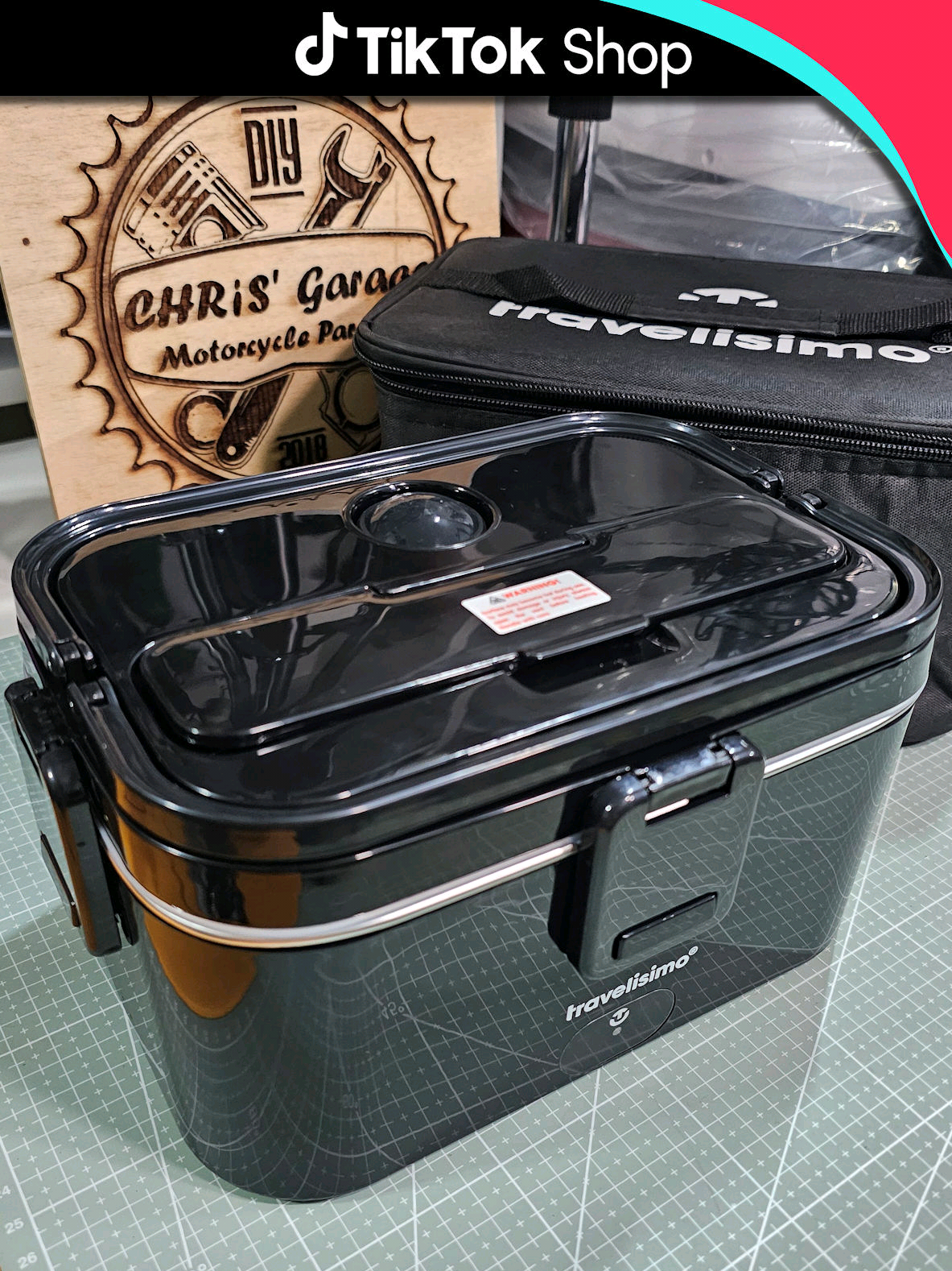 Box per alimenti con possibilità di scaldare il contenuto con rete 220v e 12/24v. Travelisimo lunch box. Ottimo per chi è costretto a preparare il pranzo a casa e mangiarlo dopo tante ore a lavoro. #lunchbox #box #alimenti  #lavoro #travelisimo 