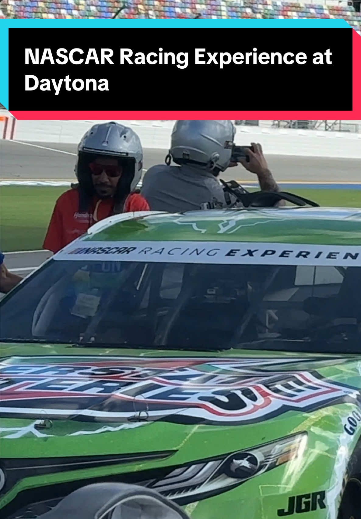 HIGHLY recommend trying out the NASCAR Racing Experience at Daytona International Speedway! #nascar #nascartiktok #daytona #nascarracingexperience #nascarcupseries 