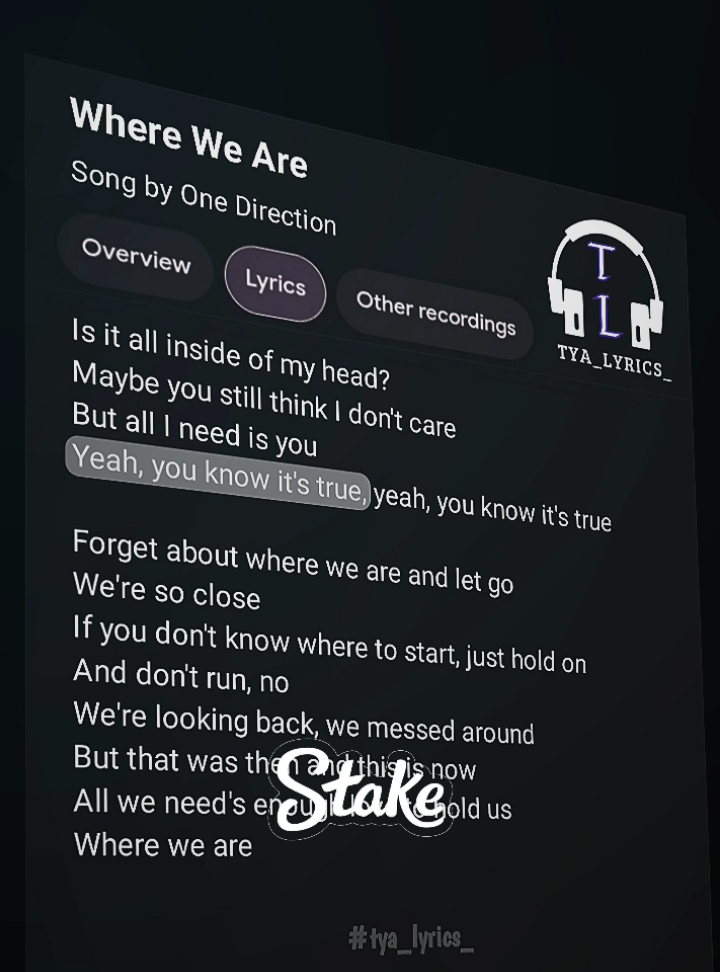 this song 🥀😶🎶🎧 . . . #whereweare #lirik #song #fyp #tya_lyrics_ 