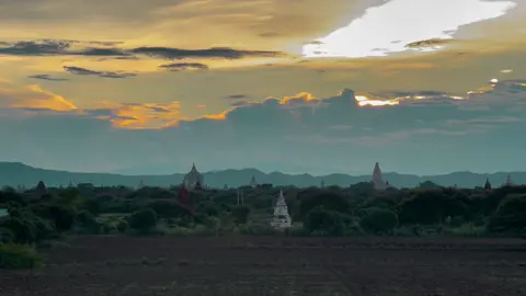 မိုးရာသီ ညနေဆည်းဆာ#foryou #bagan #fypシ゚ 
