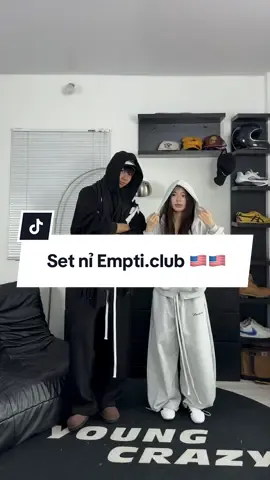 Rẻ mà đẹp gkiaaa á tr 🇺🇸 @empti.club #xuhuong #outfitcouple #aohoodie #sweatpants #setdoxinh 