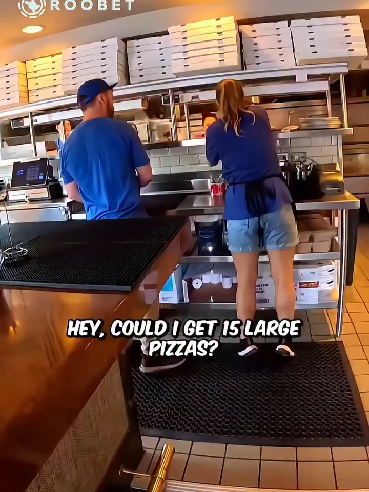 Hey!, could i get 15 large pizzas? LOL!! #viraltiktokvideo #fyppppppppppppppppppppppp #viraltoktok #lemmecook #makethisgoviral #pranksvideos #pranksvideos