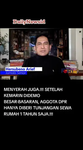 MENYERAH JUGA! SETELAH DIDEMO BESAR-BASARAN, AGGOTA DPR HANYA DIBERI TUNJANGAN SEWA RUMAH 1 TAHUN! #foryou 