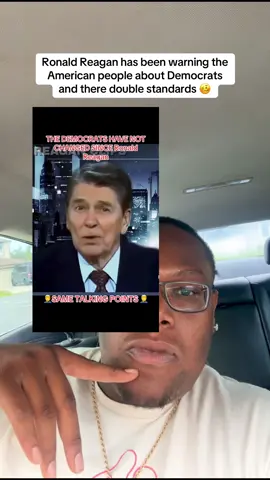 And even if this is AI, it just shows a lot of people the hypocrisy of Democrats😭😭 #ronaldreagan #democrat #republican #fyp  