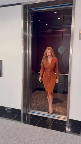 Did you know elevators are one of the safest forms of transportation, carrying billions of people every day? 🛗✨ I’m just riding up in style while keeping the vibes high. Workday feels a little more fun when you add a cute outfit and a fun fact! 💼💃