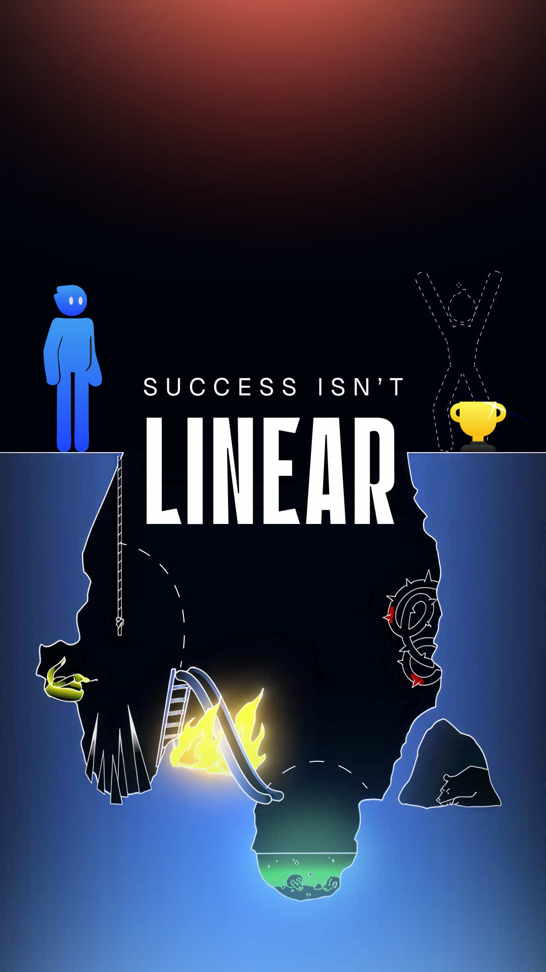 Everyone loves the idea of success. The trophy, the applause, the finish line. But the journey isn’t a straight path, it’s filled with failures and obstacles you never expected. Those who win aren’t the ones who dream of the prize. They’re the ones who keep climbing, no matter how many times reality knocks them down. Expectation is easy. Reality is hard. But pushing through it is what makes the reward real.