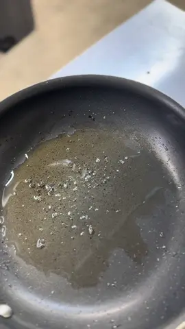 Bacon fat scrambled eggs 