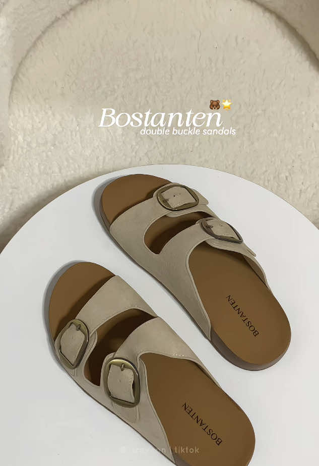 new fave buckle sandals from @Bostanten Shoes PH 🤎✨ #bucklesandals #bostanten #sandalsforwomen #twostrapsandals #sandals 