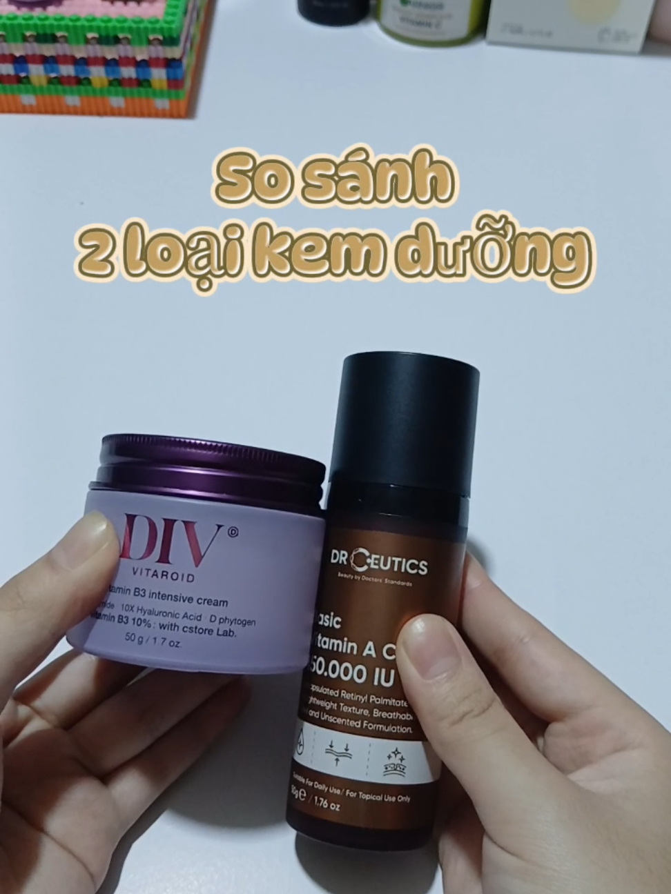 So sánh 2 loại kem dưỡng trắng da Dr Ceutics - DIV #kemduongtrangda #skincare #div #drceutics 