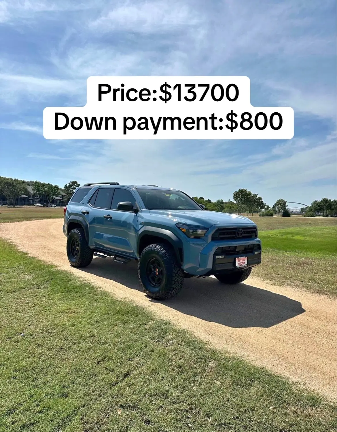2025 Toyota 4runner sr5 premium Mileage Driven 300 miles Transmission Automatic Exterior color Blue Interior color Black Fuel type Gasoline Clean title This vehicle has no significant damage or problems. #toyota #4runner #suv #explore #fyp 
