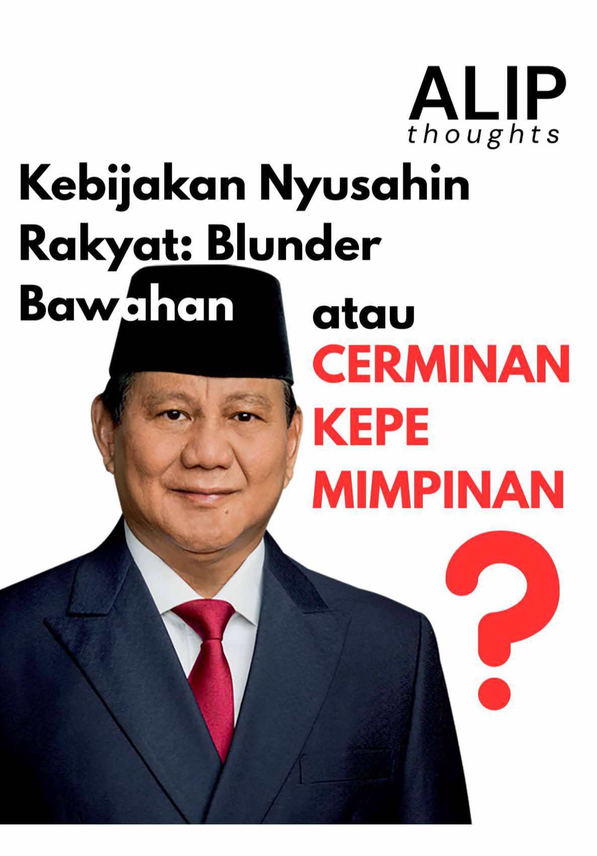 Kalau setiap kebijakan nyusahin #rakyat disebut salah bawahan, pertanyaannya: #presiden selama ini ngapain?  #presidenri #dprri #mpr #pejabat #pemerintah #anggotadpr #indoviral #foryou #prabowosubianto 
