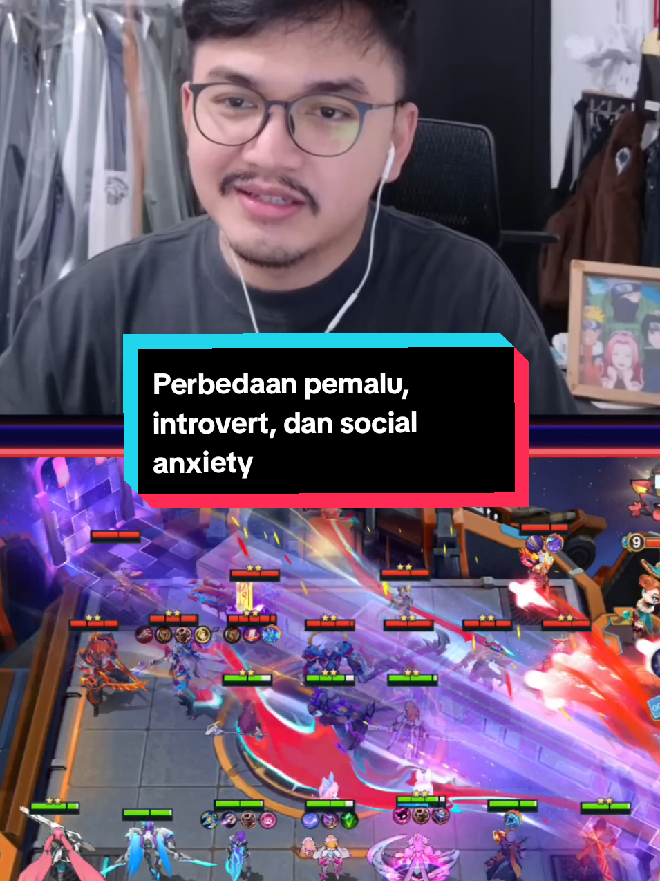 Perbedaan pemalu, introvert, dan social anxiety dari Mas Ade #rumahade #set1awanade #MCGG #MagicChessGoGo #MCGGCosmicTraders 