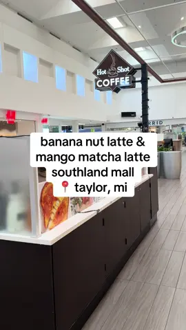 hot shot coffee inside of southland mall in taylor mi! downriver doesn’t have a ton of good coffee shops outside of your chain ones, so finding a gem like this is refreshing. i’ve been coming all summer for my fix! no more gatekeeping😂  #downrivermichigan #metrodetroit #detroit #mall #latina 
