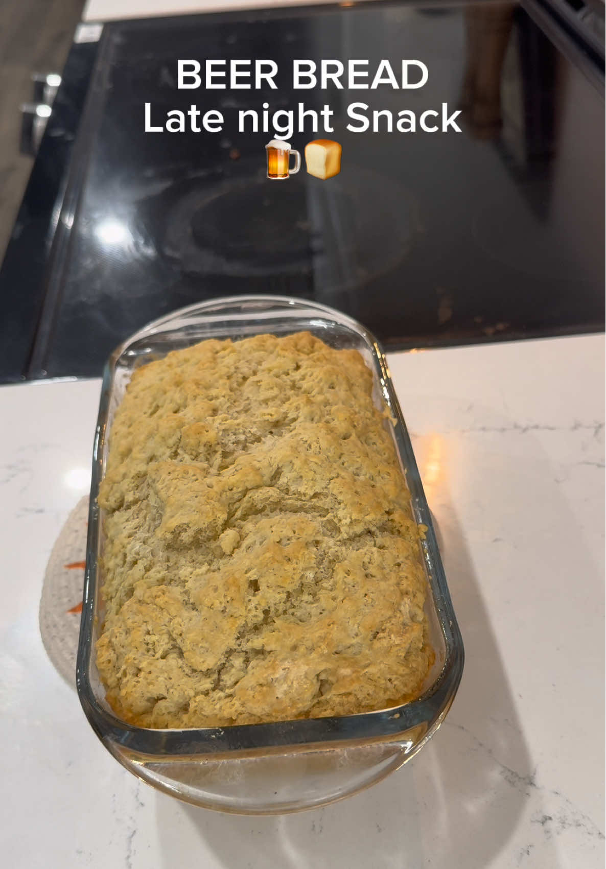 Sometimes bread is the best late night snack🍞⏰#beerbread #Recipe #baking #latenightsnack 