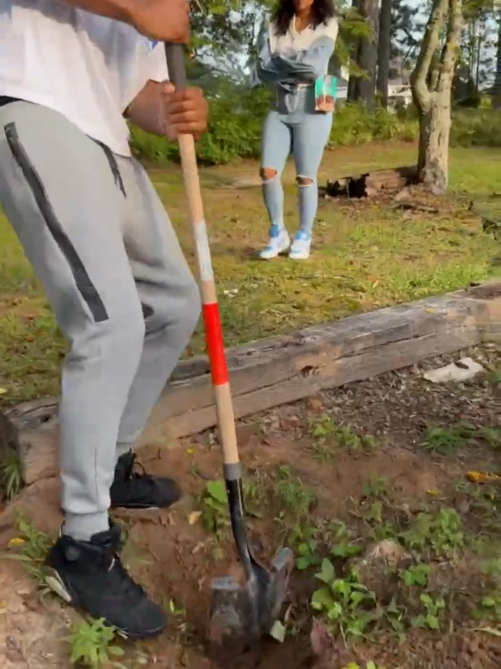 When Ernestine catches Tre digging up the other money stash!