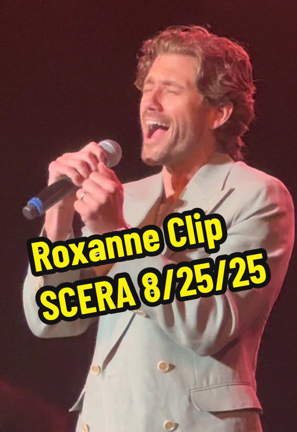 Shortened Roxanne clip! I will post the full version in a different video but this deserves one of its own!❤️‍🔥 SCERA/UTAH 8/25/25 📹: 🙋‍♀️ (PLEASE credit if you use)  #aarontveit #moulinrougebway #moulinrouge #musicaltheatre #bway  