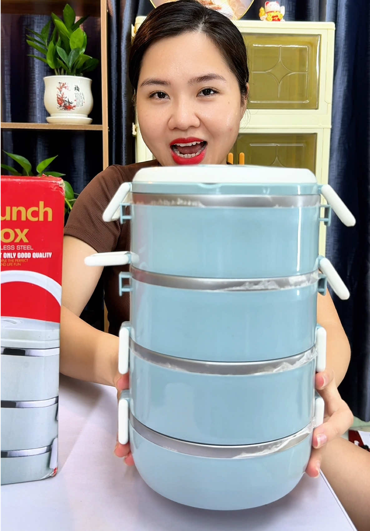 Cặp Lồng Cơm 4 Tầng, Hộp Đựng cơm văn phòng. #hopcomvanphong #hopcomgiunhiet #xuhuong #bongbuongbinh 