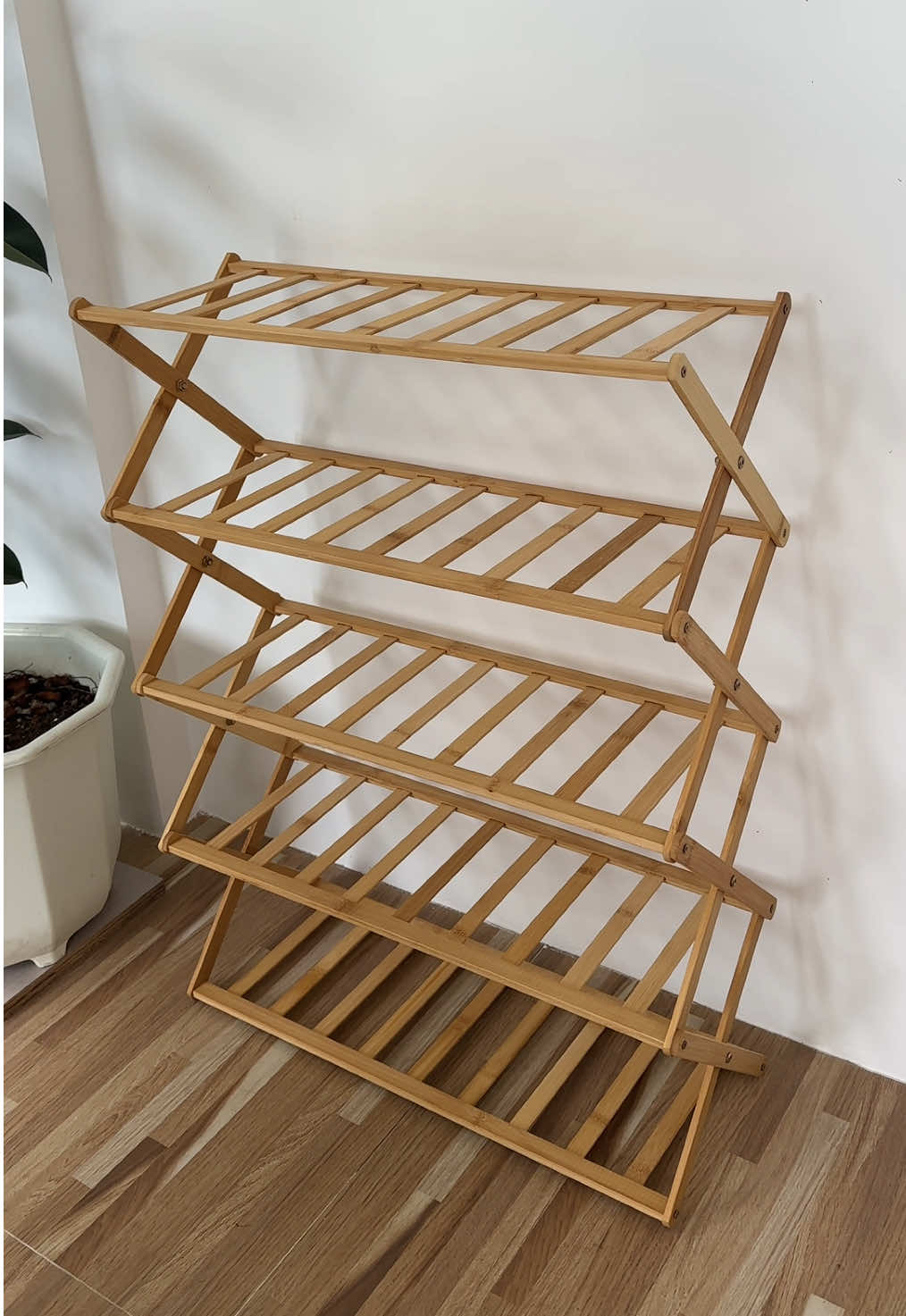 Keep your space neat and stylish with this Shoe Rack Organizer!  #shoerack #shoeorganizer #homeorganization #organizingtips #shoeslover 
