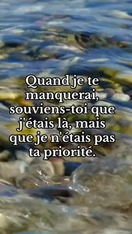 Quant je te manquerais 