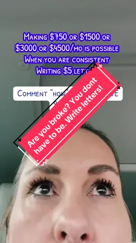 Yep! You could make $4500/mo if you write $5 letters consistently. 30 letters, 3 hrs per day.  Follow & comment “how” Disclaimer: senditids.com #letterwritingsidehustle #letterwriting #sidehustles 