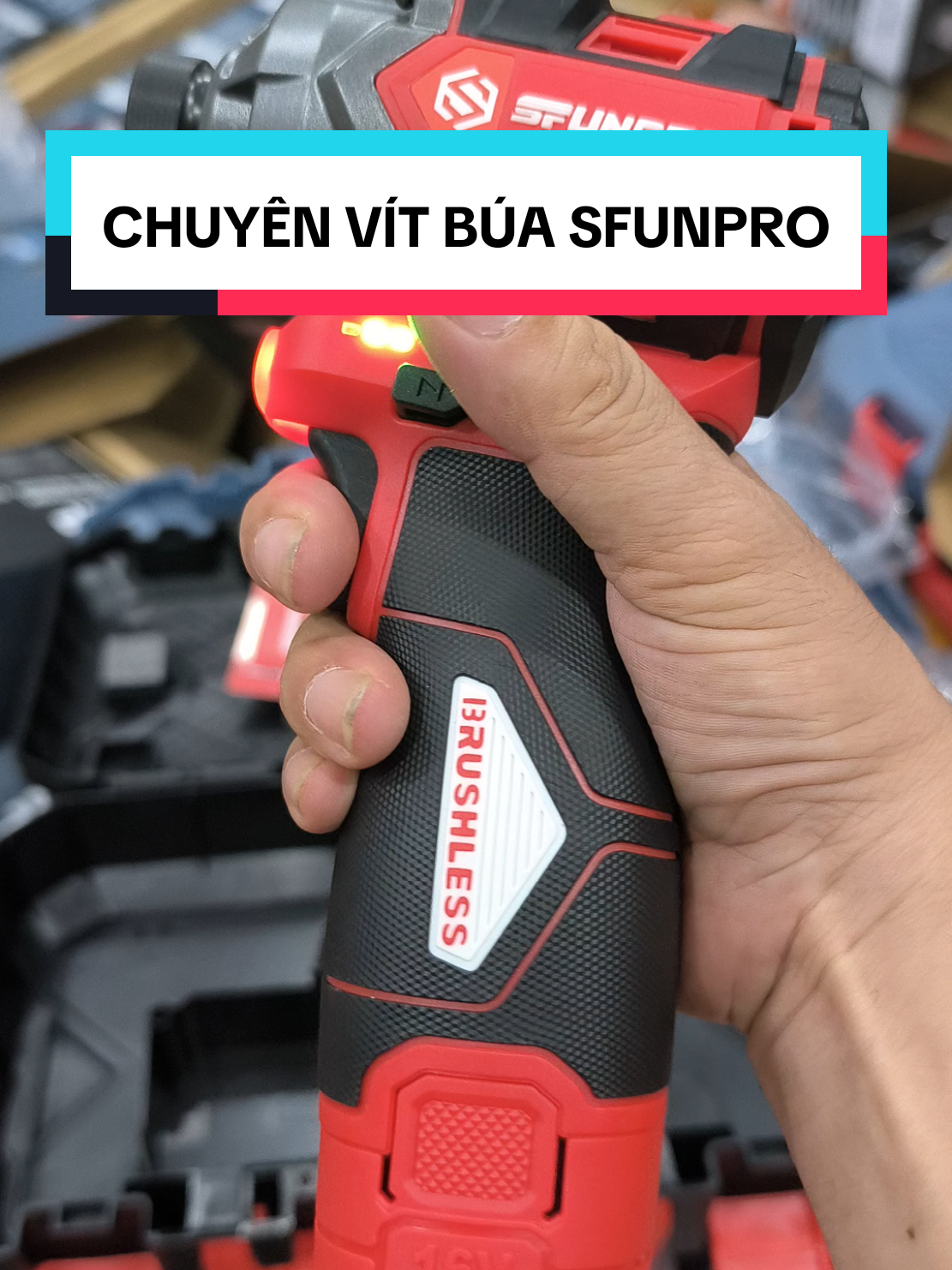 bọ vít búa pin chọt 16v sfunpro 