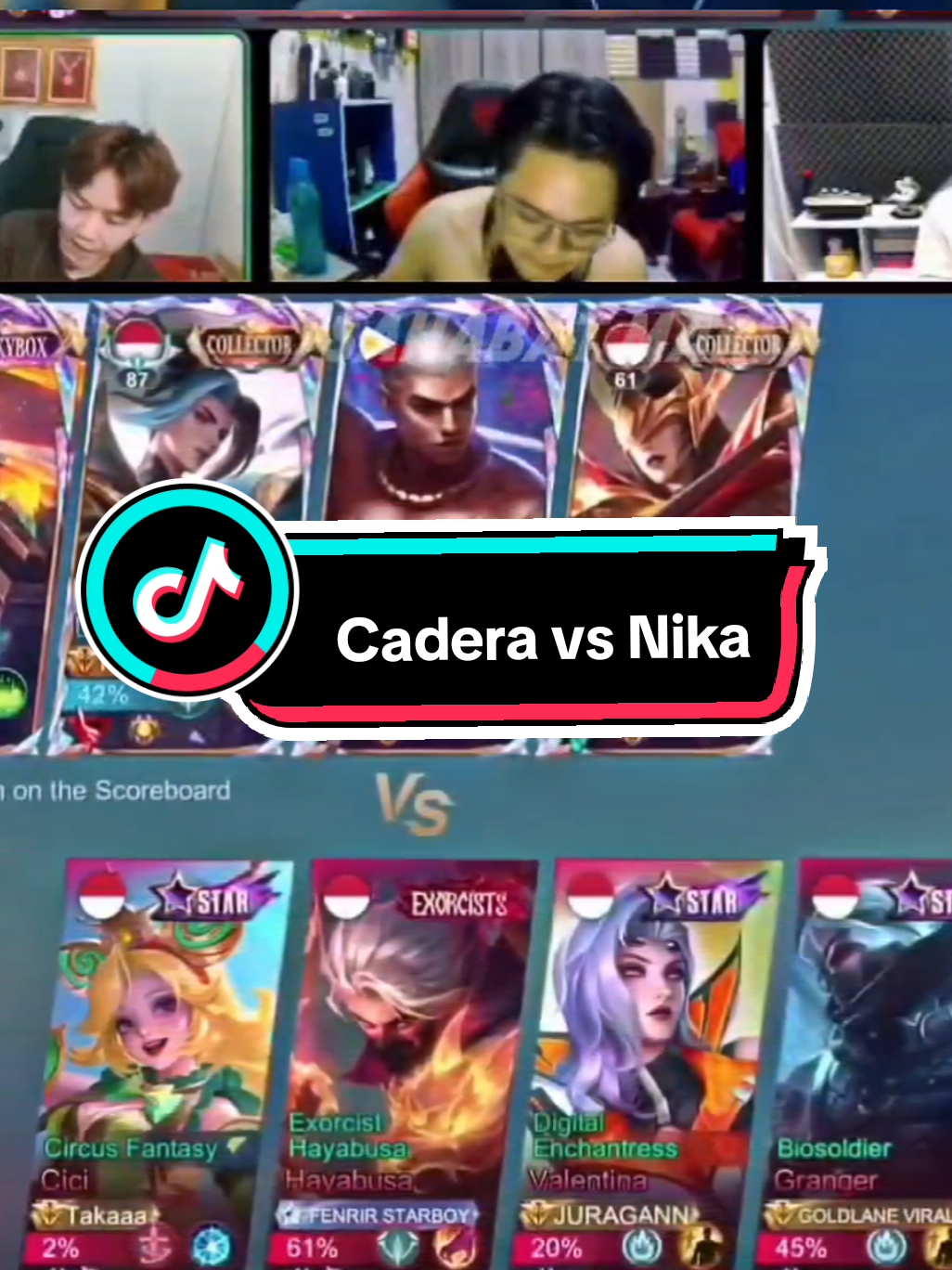 se bott itu kah Nika di depan king cadera 💀 #MerdekaMabar #MobileLegendsBangBang #MLBB #fenrirdongkak #cadera 