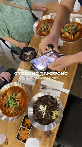 Trying out Gwangjang Market Food Court: GYODONG JJAMPPONG 🍜🥠  Supposedly a chain from korea, I would say it is okay. There are better options in DFW, this place is too overpriced for a food court restaurant with only okay flavors 🩵🐰  #DFWFoodie #dfwthingstodo #dallasfoodie #koreanfood 