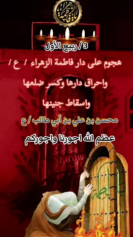 ##عظم_الله_اجورنا_واجوركم_بهذا_المصاب #حرق_دار_الزهراء #يافاطمه #ياعلي_مولا_عَلَيہِ_السّلام #استشهاد_فاطمه_الزهراء_ع_كسر_ظلعها_😭 