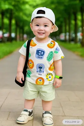 sét bộ animal sắc màu quần kaki xanh cho bé nam 8-20kg #xuhuong #setxinh #setchobetrai #thoitrangchobe #viral 