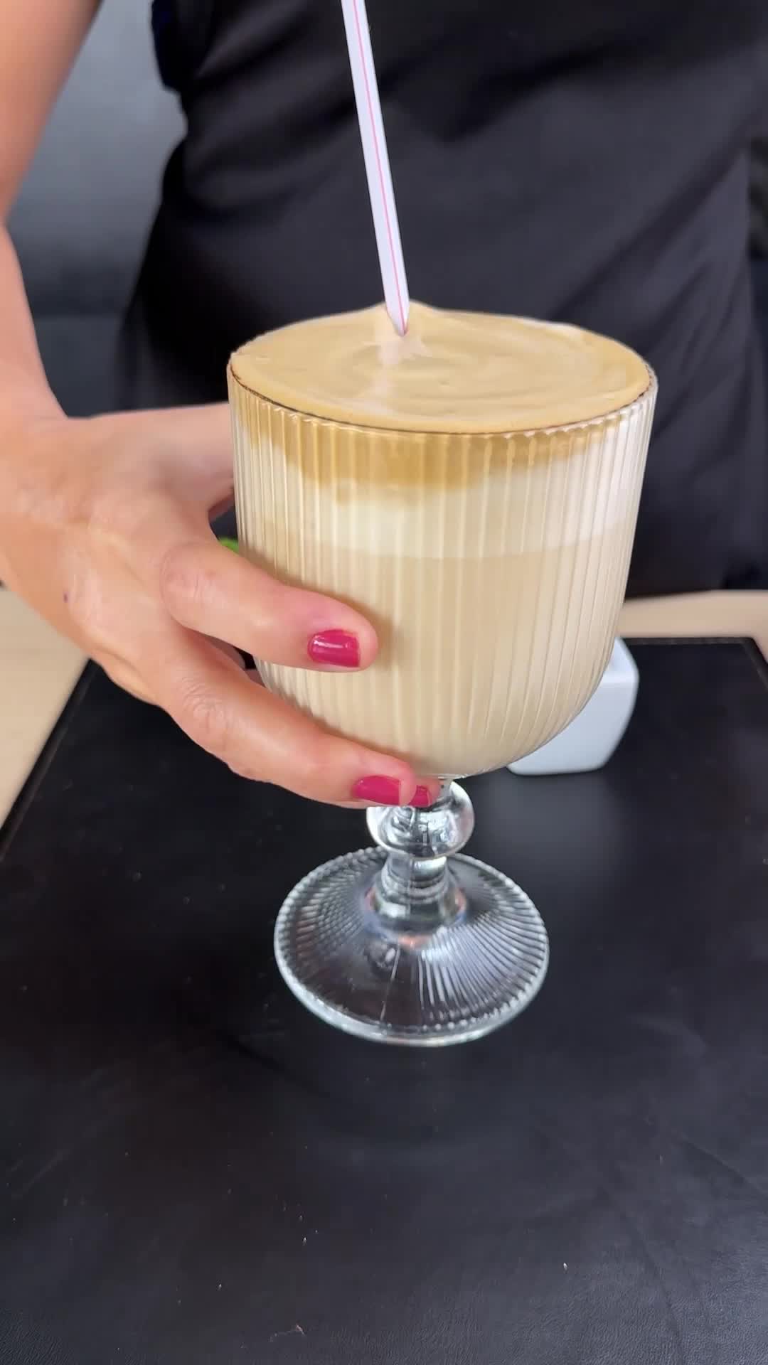 This coffee tastes like a gourmet coffee shop drink.