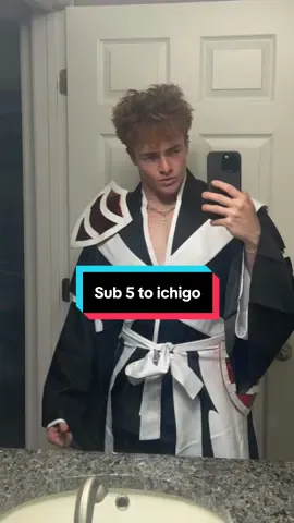 Replying to @Ｇｏｏｆ sub 5 to true ichigo 😭 #bleach #looksmax #GlowUp #ichigo #fyp 
