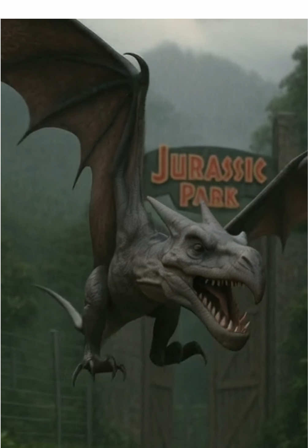 Welcome to Jurassic Park #pokemonai #pokemon #axew #tropius #aerodactyl #gyrados #rampardos 