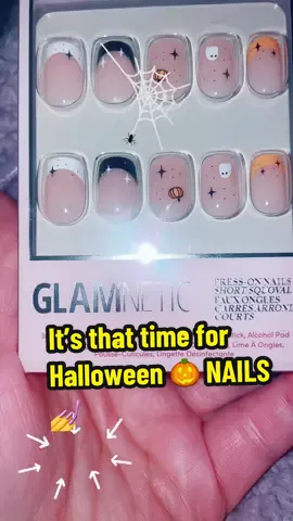 Oh hey Fall! Halloween press on nails @Glamnetic  #halloweennails #glamnetic #pressonnails #halloween #halloweenlook 