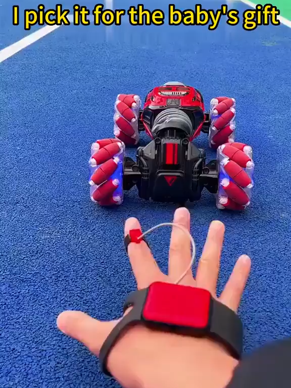 Gesture & Remote Control Four-wheel Stunt Car, 1 Set Electric High Speed Drift RC Car with Light & Music, Ideal Birthday Gifts