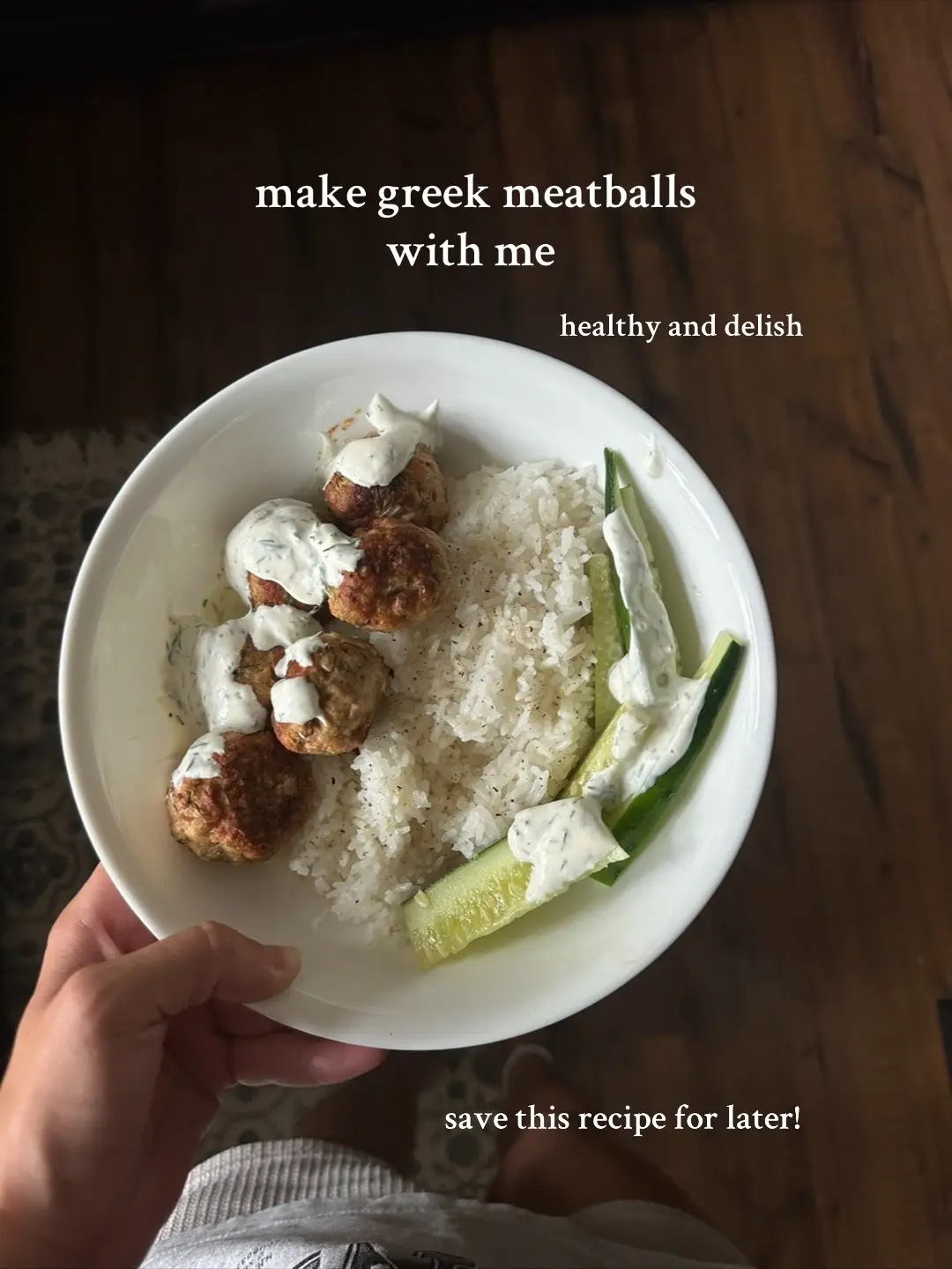 you need to make this trust me! these meatballs are insanely good. save this recipe for later!! 🤎 #greekmeatballs #Recipe #healthyrecipe 