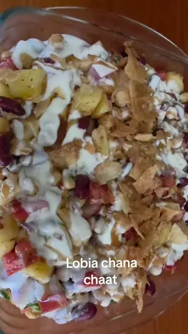 Lobia Chana Chaat #fyp #food #Recipe #viralvideo #chaatlover 