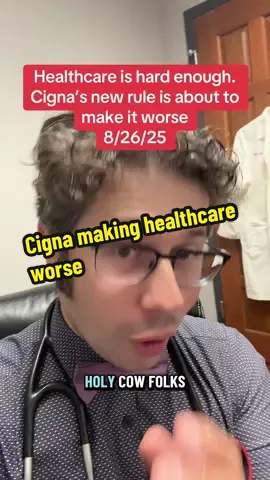 Cigna Healthcare is about to make healthcare worse. #healthinsurance #healthcare #tiktokdoc #LearnOnTikTok 