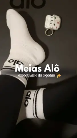 Meias alô , esportivas , de algodão , com qualidade e preço baixo ! Uma queridinha ✨ Comente “ eu quero “ que envio o link ! . #meiasalo #esportiva #roupa #shopee 