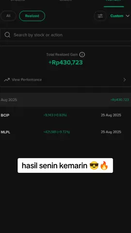 Alhamdulillah semoga cuan selalu  #creatorsearchinsights  #promomakangajian  #fyp #saham #sahampemula #scalper 