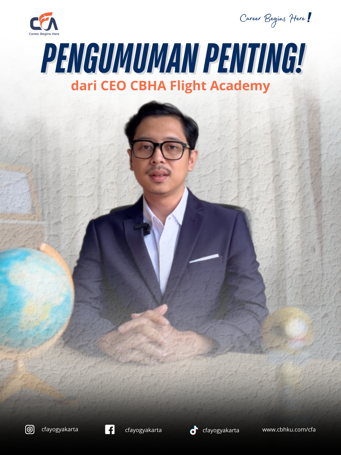 ✨ CFA FAST TRACK SCHOLARSHIP sudah dibuka! Hanya Rp3 juta untuk 45 hari pembelajaran intensif, kuota terbatas cuma 10 seat 🚀 #CFA #BeasiswaPramugari #FastTrackScholarship